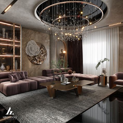 𝐋𝐔𝐗𝐔𝐑𝐘 𝐋𝐈𝐕𝐈𝐍𝐆 𝐃𝐄𝐒𝐈𝐆𝐍 on Behance Luxury Ceiling Design, Drawing Room Design, Drawing Room Interior Design, Drawing Room Interior, Luxury Living Room Design, Hall Interior, Living Room Design Decor, Elegant Living Room, Elegant Living