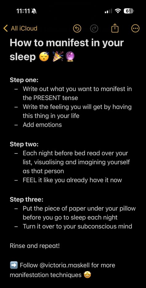 How to manifest before you sleep - use your subconscious mind to help you manifest  Follow for more mindset and manifestation techniques  Manifestation coach | Mindset Coach | How to manifest for beginners | The Power of Manifestation | How to manifest money overnight | Law of Attraction Coach How To Manifest While Sleeping, Manifestation That Works, How To Meditate And Manifest, Manifestation Before Sleep, Manifesting Before Sleep, How To Manifest Money Overnight, Easy Manifestation Technique, How To Properly Manifest, How To Manifest Overnight