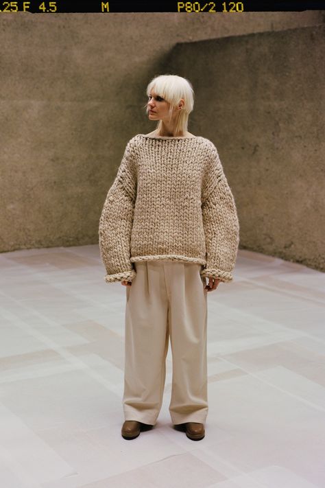 Cozy Minimalism, Fall 2023 Ready To Wear, Turtleneck Midi Dress, 2023 Ready To Wear Collection, Winter Knitwear, Lauren Manoogian, 2023 Ready To Wear, Winter 23, How To Purl Knit