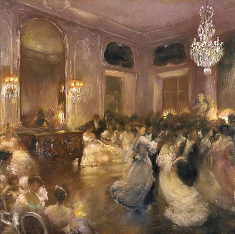 https://flic.kr/p/BwkzNx | latouche,  gaston de - The Ball | Gaston de Latouche  1854-1913  Frankrijk Gaston La Touche, Grafika Vintage, Personaje Fantasy, Dance Paintings, Rennaissance Art, Fotografi Vintage, Art Ancien, People Dancing, Art Classique