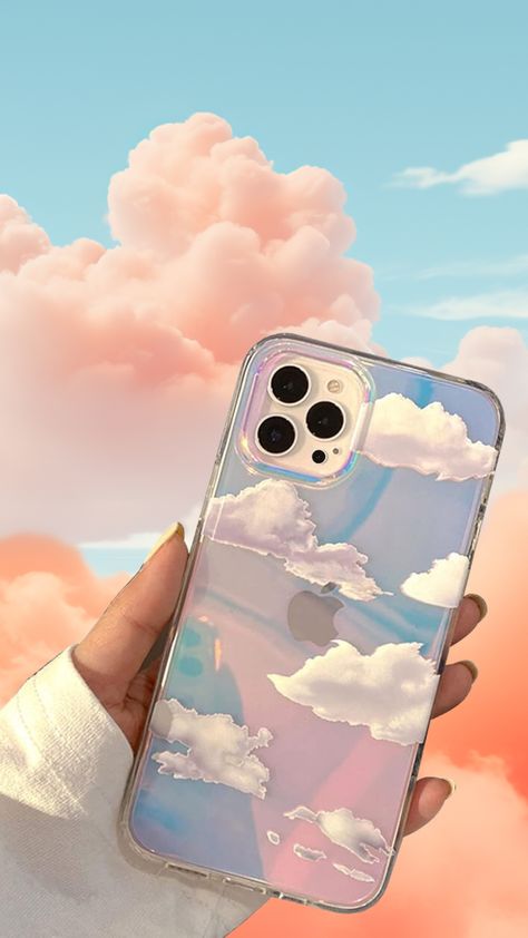 Discover the latest in phone case trends for 2023! 📱 This 6.1-inch hard case for iPhone 15 Pro boasts a mesmerizing holographic design with ethereal white clouds. Ideal for those seeking a blend of style and protection. Could this be the perfect accessory for your iPhone? #PhoneCaseInspiration #HolographicTrend #2023TechStyle #CloudDesign #ProtectiveChic Trending Phone Cases 2024, Cloud Phone Case, Trending Phone Cases, Phone Case Inspiration, Iphone Case Ideas, Holographic Design, Cloud Phone, Pretty Phone Cases, Clouds Pattern