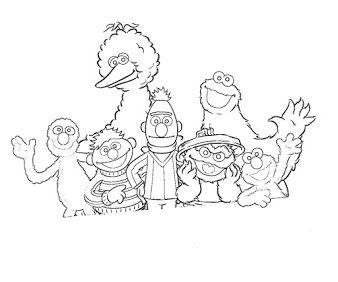 Sesame Street Printables, Sesame Street Coloring Pages, Street Drawing, Drawing Characters, Sesame Street Birthday Party, Love Coloring Pages, Sesame Street Characters, Sesame Street Birthday, Free Adult Coloring Pages