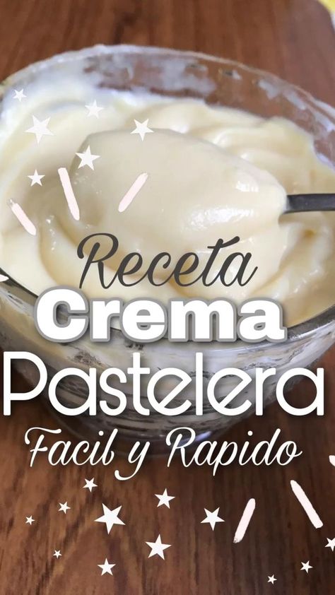 Receta de crema pastelera cremosa facil y rapido de maicena | Recetas faciles postres, Recetas de comida casera, Recetas de comida Healthy Eating Tips, Mini Desserts, Summer Desserts, No Bake Desserts, Diy Food, Just Desserts, Sweet Recipes, Food Videos, Dessert Recipes