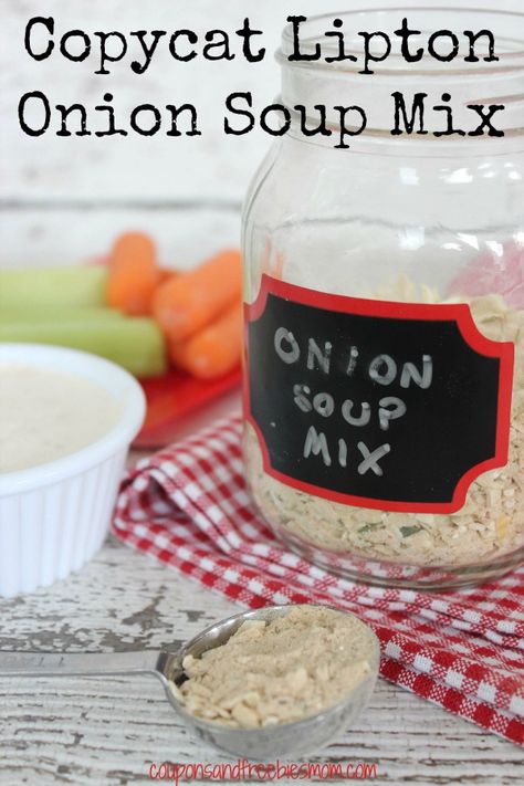 Copycat Lipton Onion Soup Mix Homemade Onion Soup, Homemade Soup Mix, Onion Soup Mix Recipe, Lipton Onion Soup Mix, Diy Spices, Homemade Spices, Homemade Seasonings, Soup Mixes, Onion Soup Mix