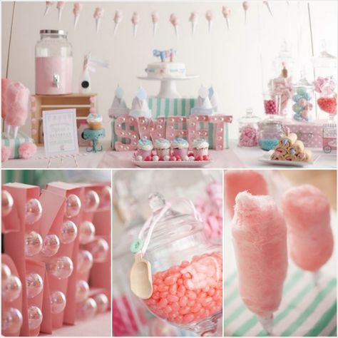 A Cotton Candy Themed Playdate with Lots of Really Cute Ideas via Kara's Party Ideas KarasPartyIdeas.com - The Place For All Things Party #c... Cotton Candy Classroom Theme, Cotton Candy Ideas, Cotton Candy Party, Candy Theme Birthday Party, Buffet Dessert, Candy Themed Party, Candy Ideas, Girly Party, Ideas Baby Shower