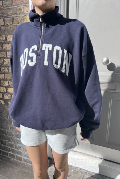 Brandy Melville Boston Sweatshirt, Boston Sweatshirt, Brandy Melville Sweatshirt, Brandy Melville, Pullover Sweatshirt, Fitness Goals, Oversized Fits, Brandy, Boston