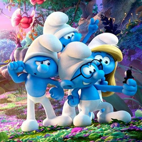 Smurfs Wallpaper, The Smurfs, Smurfs Movie, Smurf Village, Lost Village, Kids Cartoon Characters, Cute Bunny Cartoon, Disney Home Decor, Disney Ariel