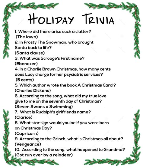 Christmas Q And A Questions, Fun Work Holiday Party Ideas, Work Holiday Activities, Zoom Christmas Party Ideas, Holiday Party Games Work, Holiday Trivia Questions And Answers, Holiday Trivia Games With Answers, Holiday Work Games, Work Holiday Party Games