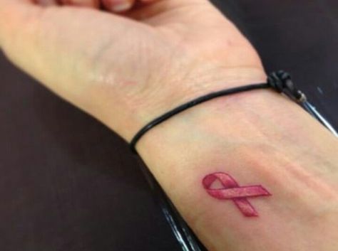 Small Pink Ribbon Tattoo, Pink Ribbon Tattoos, Survivor Tattoo, Tiny Tattoos For Women, Mastectomy Tattoo, Tattoo Cream, Ribbon Tattoos, Anchor Tattoos, Tattoos For Black Skin