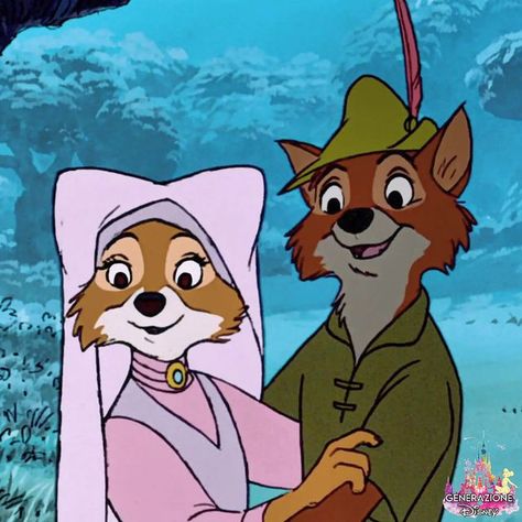 GENERAZIONE DISNEY on Instagram: "ROBIN HOOD, 1973 🏹🦊 ~ DOMANDA DISNEY DEL GIORNO: COME SI CHIAMA LA FAMOSA FORESTA CHE FA DA SFONDO A QUESTA SCENA TRA ROBIN HOOD E LADY MARIAN? 🌺💖 SCRIVI LA RISPOSTA NEI COMMENTI! 💭 ~ #vintage #vintagestyle #love #lovequotes #couple #couplegoals #animation #cartoon #movie #film #foryou #foryoupage #foryourpage #fyp #fy #fypシ #trending #trend #viral #aesthetic #aesthetics #disney #disneyworld #disneygram #art #artsy #cute #instalove #romantic" Animation Expressions, 2d Disney, Cartoon Crushes, Robin Hood 1973, Tiny Puppy, Robin Hood Disney, Enchanted Kingdom, Maid Marian, The Hound