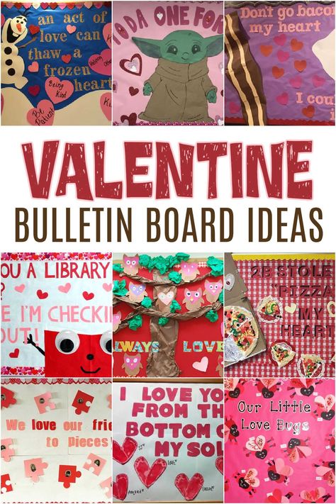 These Valentine Bulletin Board Ideas for school are just what you need to get you motivated to decorate the classroom this February. Valentine Bulletin Board, February Bulletin Boards, Valentine Bulletin Boards, Ideas For The Classroom, Valentines Day Post, Valentines Day Bulletin Board, February Ideas, February Crafts, Preschool Bulletin