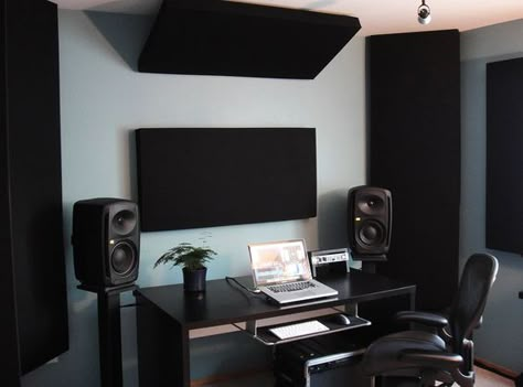 151 Home Recording Studio Setup Ideas | Infamous Musician Home Production Studio, Minimal Music Studio, Djing Tips, Home Recording Studio Setup Ideas, Recording Setup, Music Studio Design, Home Studio Design, Minimal Studio, Home Recording Studio Setup