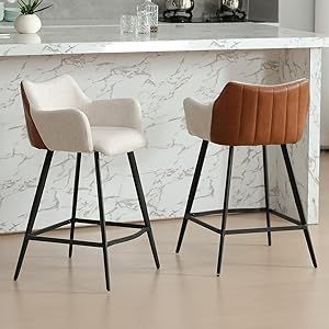 Chairs For Kitchen Island, Breakfast Bar Stools, Home Bar Furniture, High Stool, Counter Chairs, Modern Bar, Modern Bar Stools, Selling Furniture, Fabric Seat