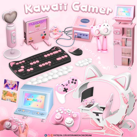 Kawaii Gamer freebies: Gamecube & Heart Mic 🌸🎮 | Patreon Sims 4 Cute Kitchen Cc, Ts4 Cc Kawaii Furniture, Sims 4 Cc Patreon Kawaii, Miku Sims 4 Cc, Ts4 Kawaii Cc, Sims 4 Cute Cc, The Sims 4 Pack, Mods Sims 4, Sims 4 Tsr