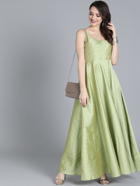 #Fashion in style #Women Outfit #fashion outfit #Myntra outfit Sage Green Anarkali, Party Wear Dresses Western, Green Anarkali Dress, Indian Party Wear Dresses, Vogue Women, Dresses Western, Silk Anarkali, Indian Party Wear, Long Dress Design