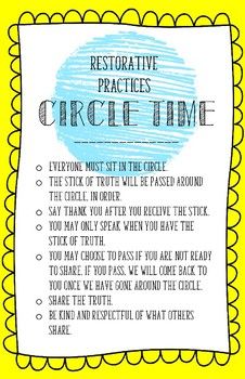 Teachers Pay Teachers Restorative Practices Kindergarten, Restorative Circles Elementary, Restorative Practices School, Restorative Circles, Restorative Practices, Bucket Filler, Leadership Activities, Responsive Classroom, Incident Report