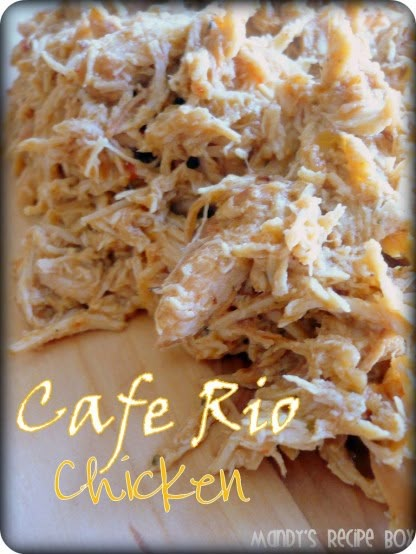 Cafe Rio Chicken, Cafe Rio, Diner Recept, Crock Pot Recipes, Think Food, Make Ahead Meals, Crock Pot Cooking, Crockpot Chicken, Shredded Chicken