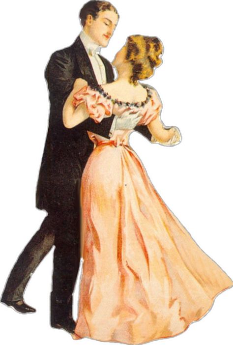 Vintage Aesthetic Couple, Dance Couple, Couple Png, Couple Vintage, Art Couples, People Png, Victorian Couple, Dancing Drawings, Clipart Vintage