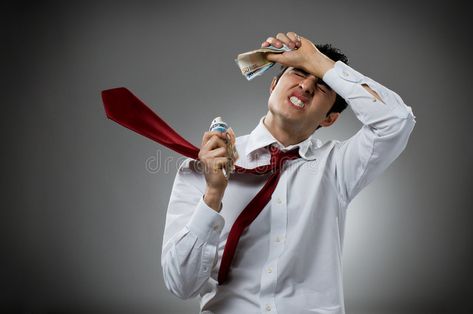 Sadness with money. Desperate young businessman with blowing necktie and his bun , #affiliate, #young, #businessman, #Desperate, #Sadness, #money #ad Simple Business Cards, Real Estate News, Housing Market, Necktie, Business Man, Atom, Just In Case, How To Find Out, Lab Coat