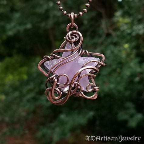 Fantasy Jewelry Magic, Copper Wire Crafts, Deer Jewelry, Wire Jewelry Patterns, Wire Wrapped Stone Jewelry, Wire Wrap Jewelry Designs, Wire Wrapped Jewelry Diy, Wire Jewelry Designs, Rock Jewelry