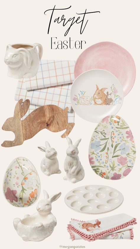 Target new Easter decor party dinnerware platters plates mugs bunnies pastel spring colors decorations Meri Meri Easter, Pottery Barn Easter Basket, Target Easter, Pottery Barn Easter, Easter Dinnerware, Easter Bunny Plate, Easter Placemats, Salted Granola, Easter Mug