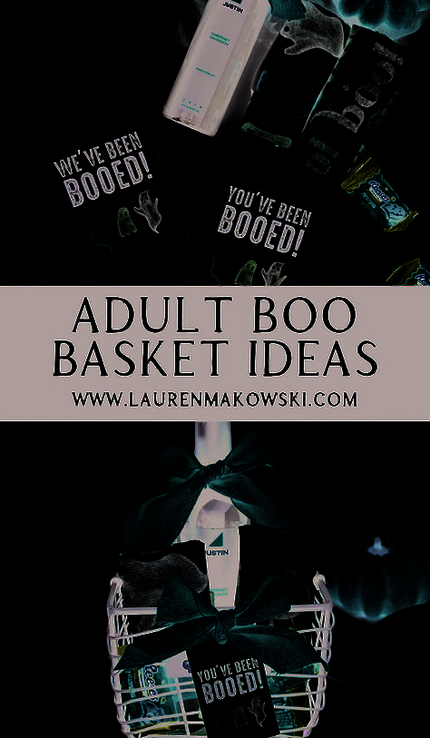 : Treat Yourself or Someone Special  Looking for a unique and thoughtful gift for the adult in your life? Look no further than our Boo Baskets! These baskets are filled with all sorts of goodies, from snacks and drinks to games and activities. They're the perfect way to show someone you care, and they're sure to be a hit at any party or gathering.  #BooBaskets #AdultGifts Adult Halloween Favors, Fall Basket Gift Ideas, Halloween Hostess Gift Ideas, Adult Boo Basket, Adult Gift Basket, Halloween Gifts For Adults, Halloween Hostess Gifts, Boo Bucket, Boo Basket Ideas