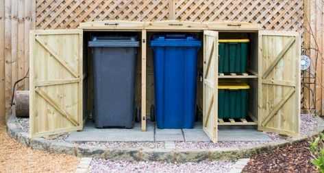 Garbage Enclosure, Bin Cupboard, Outdoor Garbage Storage, Garbage Can Shed, Bin Stores, Trash Can Storage Outdoor, Garbage Can Storage, Garbage Shed, Bin Shed