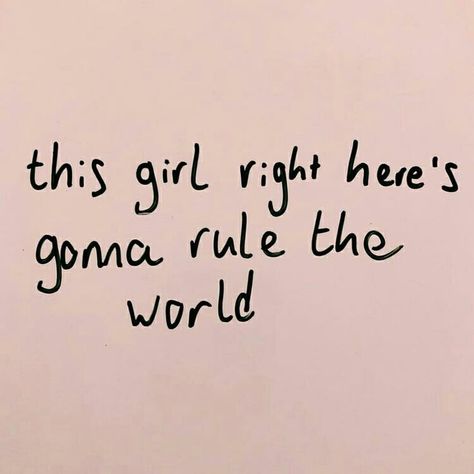 This girl right here's gonna rule the world. | quote inspiration mindset girl boss get it entrepreneur positive driven drive motivation Citra Terranova, Photos For Vision Board, Tori Vega, Bold Type, Brooke Davis, Rule The World, Cat Valentine, Chase Your Dreams, Pretty Words