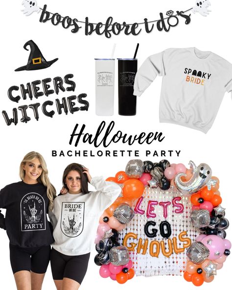 Bride Witch Bachelorette, Boo Bachelorette Party, Bachelorette Party Ideas October, Boochelorette Party Ideas, Disney Halloween Bachelorette, Salem Mass Bachelorette Party, She Found Her Boo Bachelorette, Last Boo Before I Do, Halloween Hen Do