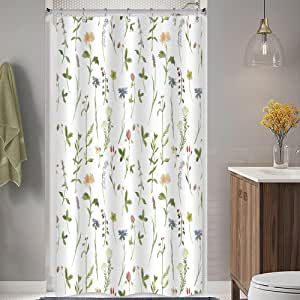 Herbs Watercolor, Plant Herbs, Watercolor Herbs, Watercolor Flowers Pattern, Plastic Shower, Floral Shower Curtain, Flower Shower Curtain, Bathroom Partitions, Watercolor Floral Pattern