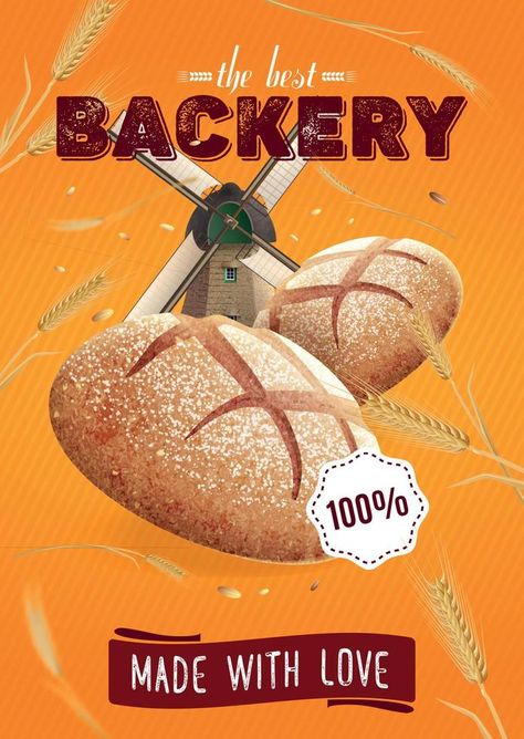 Best Bakery Bread Poster Japanese Food Menu, Round Bread, Japanese Bread, Bread Bakery, Best Bakery, Portfolio Design Layout, Instagram Background, Free Background, Bakery Design