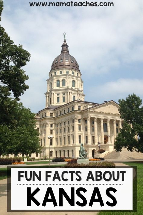 Fun Facts About Kansas for Kids - Mama Teaches Kansas Bucket List, Kansas Day Activities, Places To See In Kansas, Must See In Kansas, Kansas Day, Kansas Memes Funny, History Games, Goodbye Party, Tornado Alley