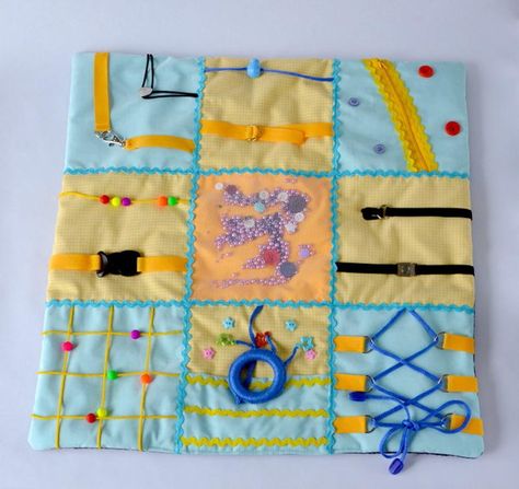 Alzheimers Activities, Sensory Blanket, Fidget Blankets, Fidget Quilt, Crochet Fruit, Lap Quilts, Busy Board, Weighted Blanket, Occupational Therapy