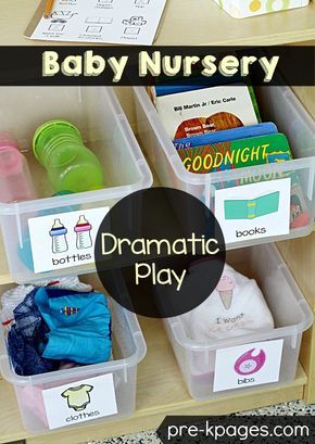 These look great to use in a playroom.  Baby Nursery Pretend Play Printables for Preschool Classroom Nursery Dramatic Play, Pretend Play Printables, Play Printables, Dramatic Play Themes, Dramatic Play Center, Purposeful Play, Pre K Pages, Doll Nursery, Baby Doll Nursery