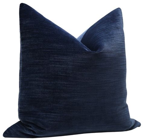 Wash Feather Pillows, Blue Velvet Pillow, Navy Blue Pillow, Navy Pillow, Navy Blue Throw Pillows, Navy Blue Pillows, Navy Pillows, Pillow Combos, Lake Decor