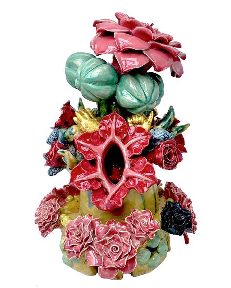 Ugly Flowers, Ceramics Flowers, Flowers Sculpture, Culture Sculpture, Study Drawing, Sculpture Art Clay, Nyc Brooklyn, Flower Sculptures, Bowl Ceramic