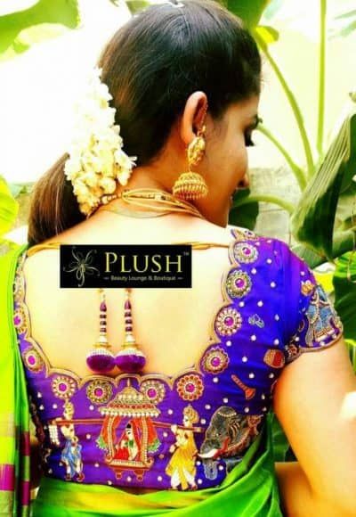 Pallaki Design Maggam Work, Dream Instagram, Blouse Designs Catalogue, Best Blouse Designs, Wedding Saree Blouse Designs, Blouse Design Images, Sari Blouse Designs, Wedding Blouse Designs, Indian Saree Blouses Designs