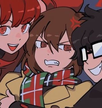 akechi icon Persona 5 Matching Pfp Group, Persona 5 Trio Icons, Persona 5 Icons Akechi, Goro Akechi Matching Icons, Persona Akechi Icon, Sumire Akechi And Joker, Joker Akechi Sumire, Akechi X Sumire, Third Semester Akechi