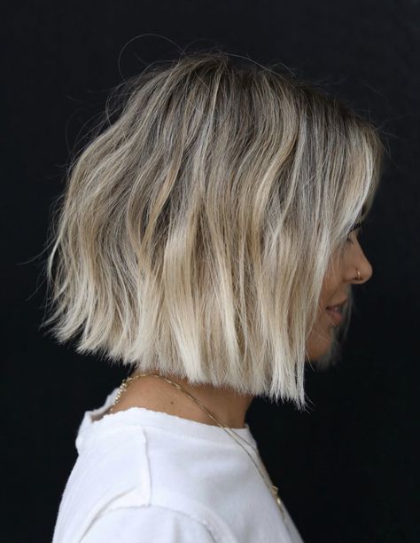 Blunt Bob Archives - Anh Co Tran Choppy Bobs, Hair Aesthetics, Anh Co Tran, Hairstyle Trends, Ombré Hair, Glam Squad, Short Hair Balayage, Brown Blonde Hair, Short Blonde