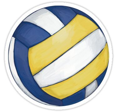 Volleyball Sticker Volleyball Stickers, Volleyball Art, Volleyball Wallpaper, Volleyball Ball, Sports Center, Coaching Volleyball, Round Pillow, Anime Stickers, Cool Stickers