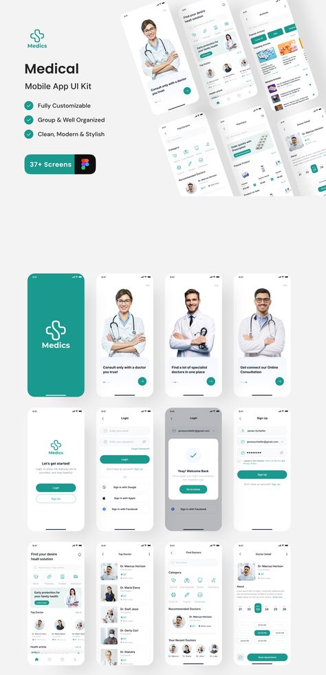 Application Ui Design, Desain Ux, Health App Design, To Do App, Ux App Design, App Design Layout, Medical App, Mobile App Design Inspiration, App Interface Design