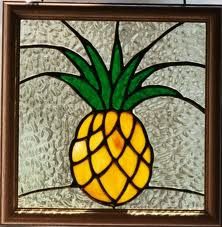 Sink Window, Symbol Of Friendship, Stained Glass Patterns Free, Stained Glass Light, Pineapple Decor, 9 Square, Stained Glass Crafts, Clear Background, Stained Glass Designs