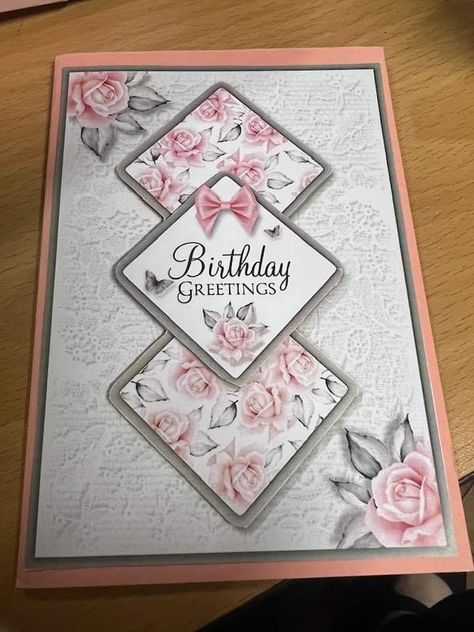 Handmade Feminine Birthday Cards, Female Birthday Cards Handmade Beautiful, Homemade Birthday Cards For Women, Cool Birthday Cards Diy, Female Birthday Cards Handmade, Birthday Cards For Women Handmade, Womens Birthday Cards, Stampin Up Birthday Cards For Women, Ladies Birthday Cards