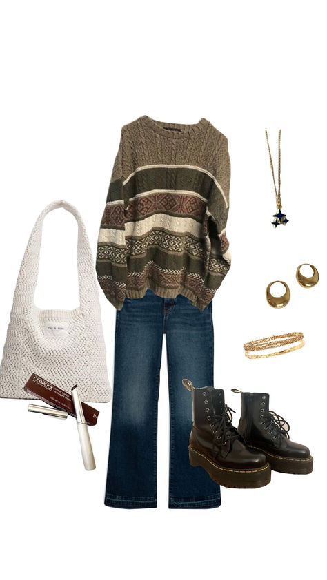 #autumn #fall #outfitinspo Y2k Fall Aesthetic, Grunge Thanksgiving Outfit, Fall Indie Outfits, Fall Outfits Grunge, 90s Fall Outfits, Fall Outfits Aesthetic Vintage, Indie Fall Outfits, Grunge Outfits Fall, Warm Fall Outfits