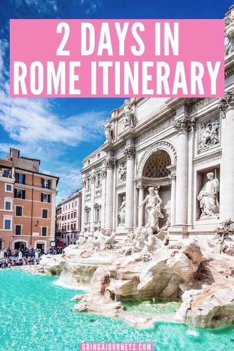 Rome In Two Days, Must Do In Rome Italy, Rome Trip Itinerary, Things To See In Rome Italy, Two Days In Rome, Must Do In Rome, Rome What To See, Rome 2 Days, Rome Must Do