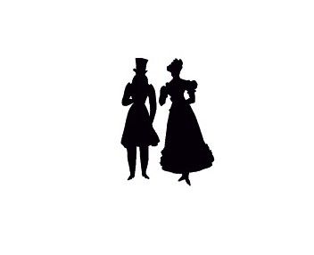 Regency 1810s Jane Austen Aesthetic, Austen Aesthetic, Cool Symbols, George Iv, George Iii, Black Silhouette, Silhouette Crafts, Book Binding, Lights Background