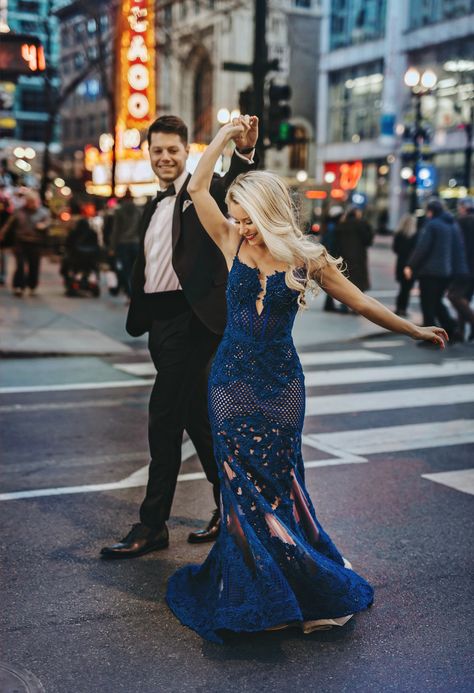 Ball Gown Couple Photoshoot, Engagement Photos Black Dress, Winter Gown, Prom Pictures Couples Black, Black Dress Winter, Olivia Rink, Formal Photos, Prom Pictures Couples, Prom Photoshoot