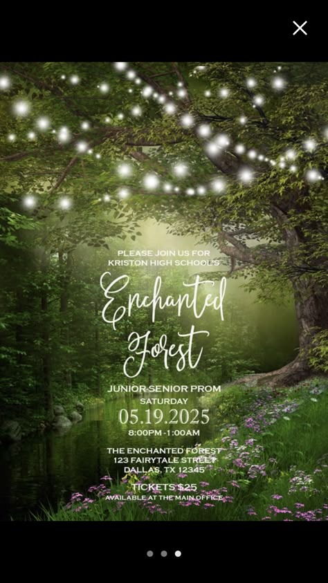 Enchanted Forest Wedding Invitations, Enchanted Forest Prom, Enchanted Forest Decorations, Forest Invitation, Prom Planning, Forest Wedding Invitations, Fairytale Wedding Invitations, Enchanted Forest Party, Enchanted Forest Theme