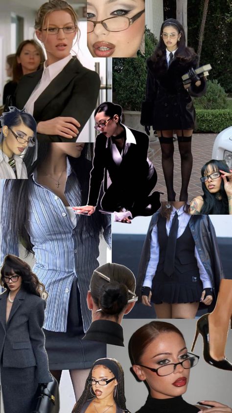 Office siren collage with imagery of makeup, outfits, accessories and more Geek Chic Outfits, Sirens Fashion, Siren Aesthetic, Cute Professional Outfits, Office Aesthetic, Looks Pinterest, Stylish Work Attire, Corporate Outfits, Mode Inspo