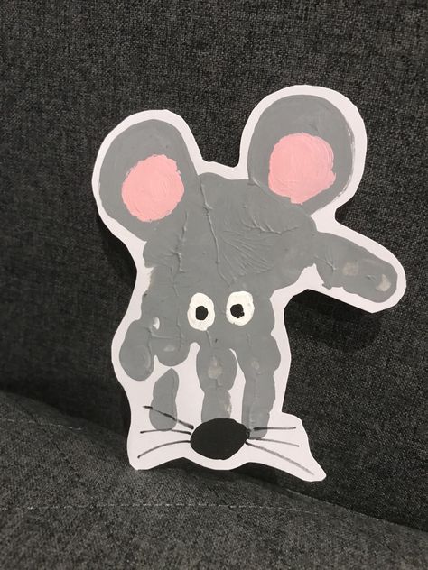 m is for mouse Mouse Art Preschool, Handprint Mouse, Mouse Crafts For Preschoolers, Mouse Handprint Craft, Mouse Crafts For Toddlers, M Is For Mouse, Butterfly Crafts Preschool, Mouse Craft, Mouse Paint